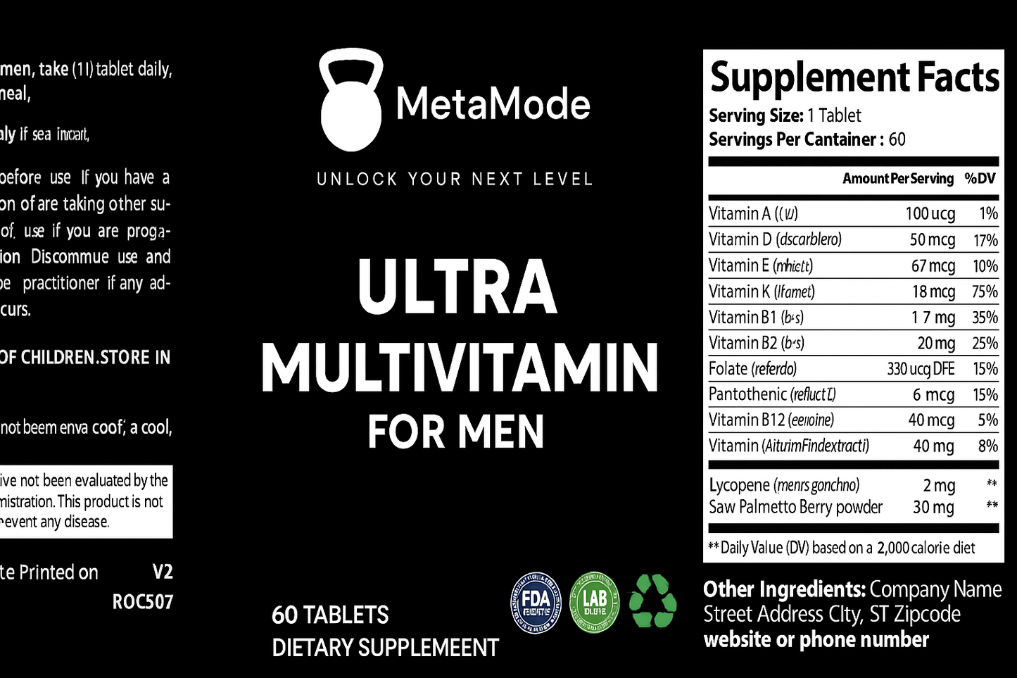 Ultra Multivitamin For Men