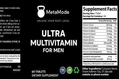 Ultra Multivitamin For Men